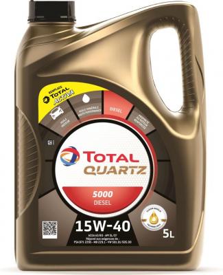 TOTAL ENERGIES Huile Moteur Total Quartz 5000 15w40 Diesel 5 L