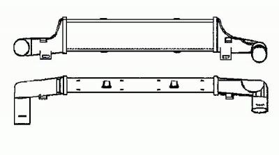 NRF  Intercooler (&eacute;changeur d'air) 30419 MERCEDES-BENZ CLASSE E