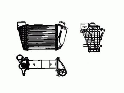 NRF Intercooler (&eacute;changeur d'air) 30754 AUDI A4