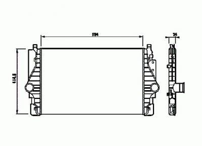 NRF Intercooler radiateur de turbo  30873 (X1)