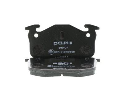 DELPHI  Jeu de plaquettes de frein arri&egrave;re LP699 PEUGEOT 306