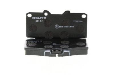 DELPHI Kit de plaquettes de frein, frein &agrave; disque  LP854