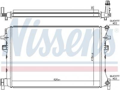 NISSENS  65328&nbsp;Radiateur refroidissement du moteur