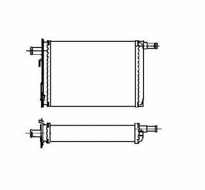 NRF  Radiateur de chauffage 53563 RENAULT TRAFIC