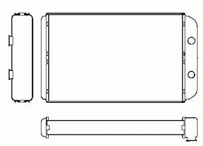 NRF Radiateur de chauffage  B.V. 53611