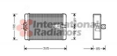 INTERNATIONAL RADIATORS PLUS Radiateur de chauffage VAN WEZEL 30006250 (X1)