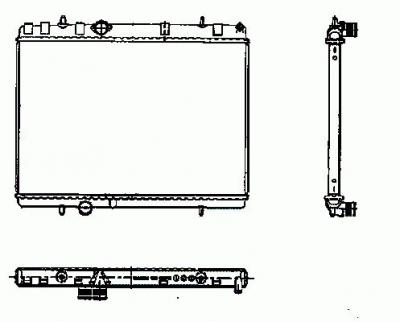 NRF Radiateur, refroidissement du moteur  50435