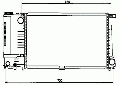 NRF  50568 Radiateur, refroidissement du moteur