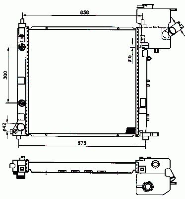 NRF  50582 Radiateur, refroidissement du moteur