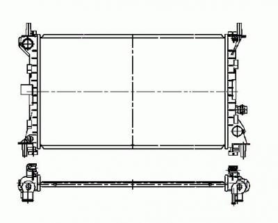 NRF  509615 Radiateur, refroidissement du moteur