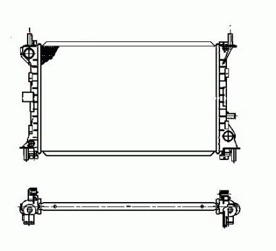 NRF Radiateur, refroidissement du moteur  509638