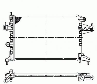 NRF Radiateur, refroidissement du moteur  519596