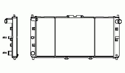 NRF Radiateur de refroidissement moteur  52121