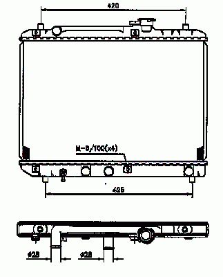 NRF  53207 Radiateur, refroidissement du moteur