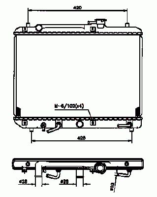 NRF Radiateur moteur  B.V. 53208