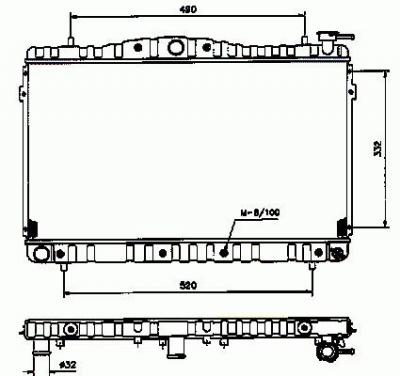 NRF Radiateur, refroidissement du moteur  53504