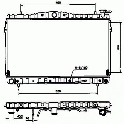 NRF Radiateur, refroidissement du moteur  53505