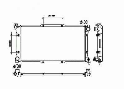 NRF Radiateur, refroidissement du moteur  53512