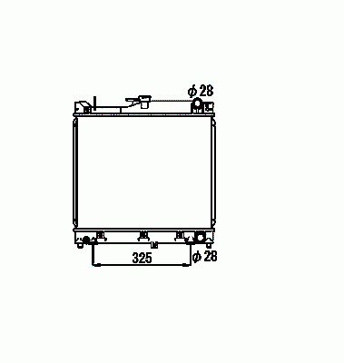 NRF  53569 Radiateur, refroidissement du moteur