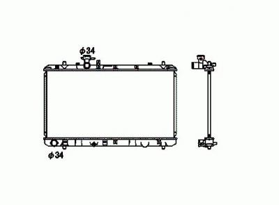 NRF  53581 Radiateur, refroidissement du moteur