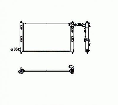NRF  53593 Radiateur, refroidissement du moteur