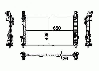 NRF Radiateur, refroidissement du moteur  53800