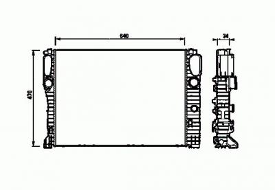 NRF  Radiateur 8718042077950 MERCEDES-BENZ CLASSE E