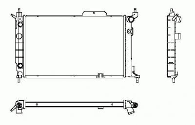 NRF  54201 Radiateur, refroidissement du moteur