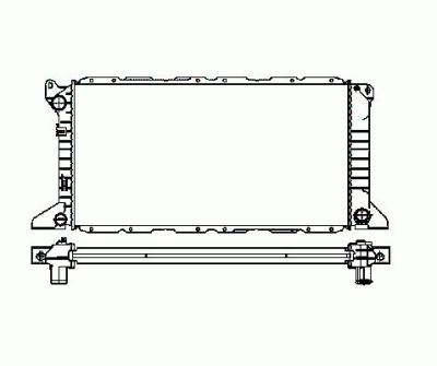 NRF  B.V. Radiateur moteur pour FORD: Transit/Tourneo (Ref: 54754)
