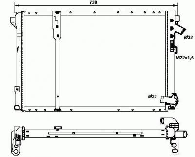NRF  58060 Radiateur, refroidissement du moteur