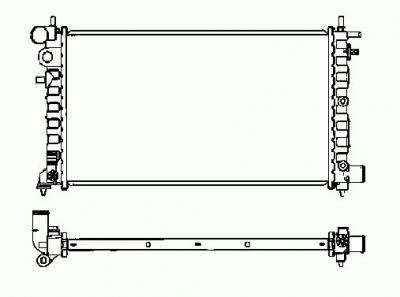 NRF  58068 Radiateur, refroidissement du moteur