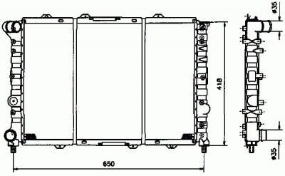 NRF  58215 Radiateur, refroidissement du moteur
