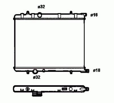 NRF  58304 Radiateur, refroidissement du moteur