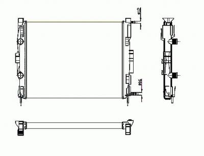 NRF Radiateur, refroidissement du moteur  58329