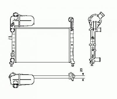 NRF  58755 Radiateur, refroidissement du moteur