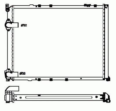 NRF Radiateur, refroidissement du moteur  58848