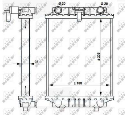 NRF Radiateur, refroidissement du moteur  59183