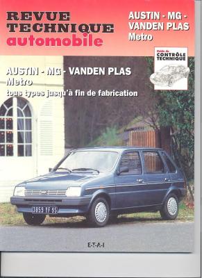 [ETAI] Austin, Mg Et Vanden Plas Metro - Tous Types Jusqu'&agrave; Fin De Fabrication