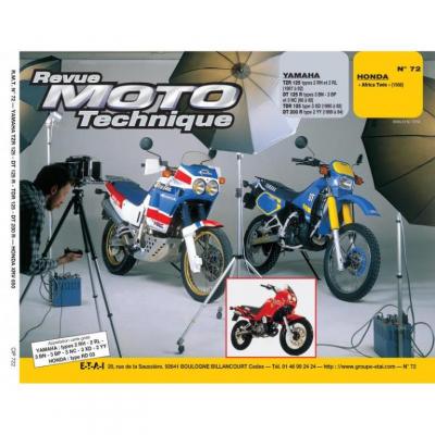 [EDITIONS TECHNIQUES POUR L AUTOMOBILE ET L INDUSTRIE] Rmt 72.2 Yamaha 125 Tzr-dt 200 R/honda Xrv 650 Twin