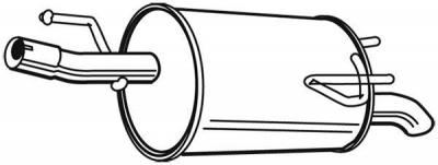 WALKER Silencieux arriere  22787 (X1)