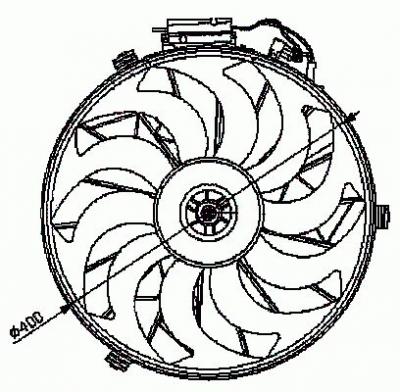 NRF Ventilateur de refroidissement du moteur  B.V. 47028