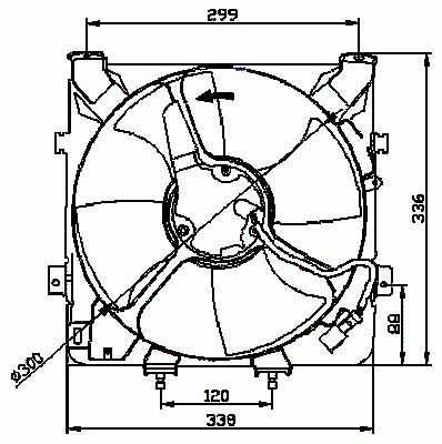 NRF Ventilateur de refroidissement du moteur  B.V. 47041