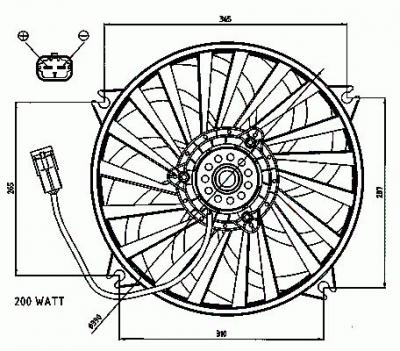 NRF Ventilateur de refroidissement du moteur  B.V. 47073