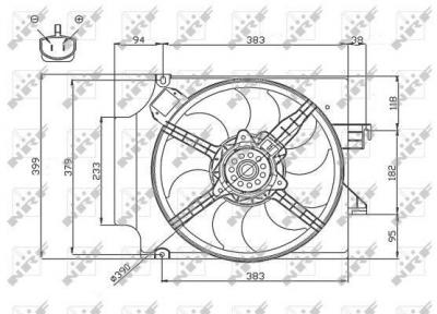 NRF Ventilateur de refroidissement du moteur  B.V. 47748