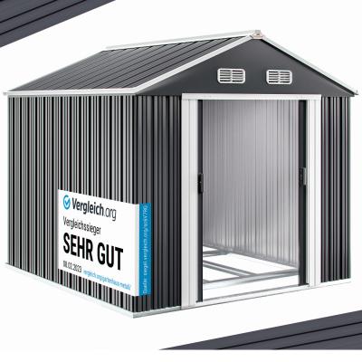 GARDEBRUK&REG; Abri de jardin anthracite en m&eacute;tal 312x257x177,5cm