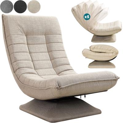 CASARIA Fauteuil relax Aberdeen Cr&egrave;me Tissu