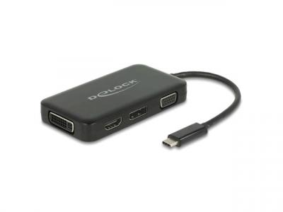 DELOCK  63929 hub & concentrateur USB 2.0 Type-C Noir