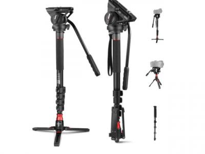 NEEWER  GM76 Monopode aluminium avec t&ecirc;te fluide