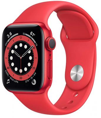 Apple Watch (Series 6) 2020 GPS 40 mm Aluminium Rouge Bracelet sport Rouge