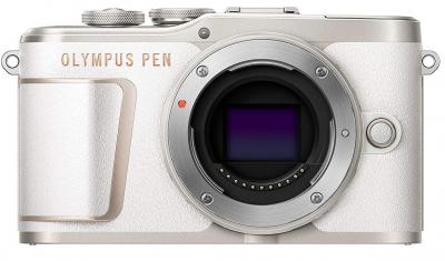 OLYMPUS Appareil Photo Compact E-PL10 Body Blanc incl. Charger + Battery